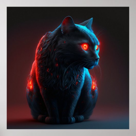 ポスターブラック猫 ポスター (正面)