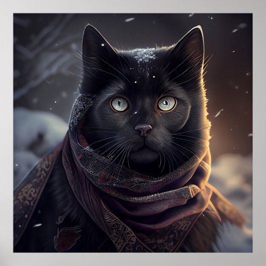 ポスターブラック猫 ポスター (正面)