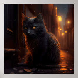 ポスターブラック猫 ポスター