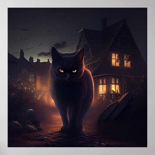 ポスターブラック猫 ポスター (正面)