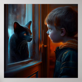 ポスターブラック猫 ポスター