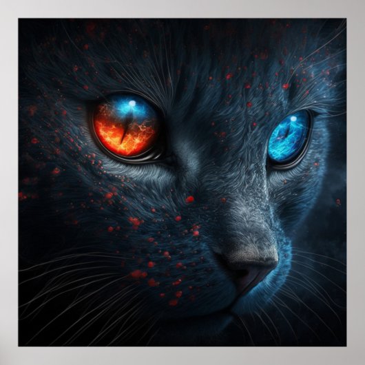 ポスターブラック猫 ポスター (正面)