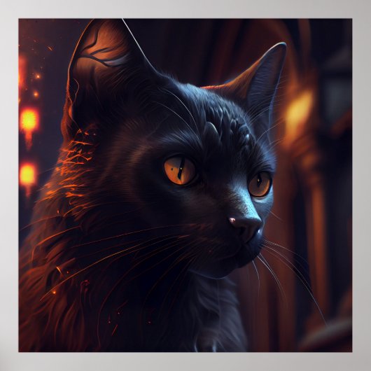 ポスターブラック猫 ポスター (正面)