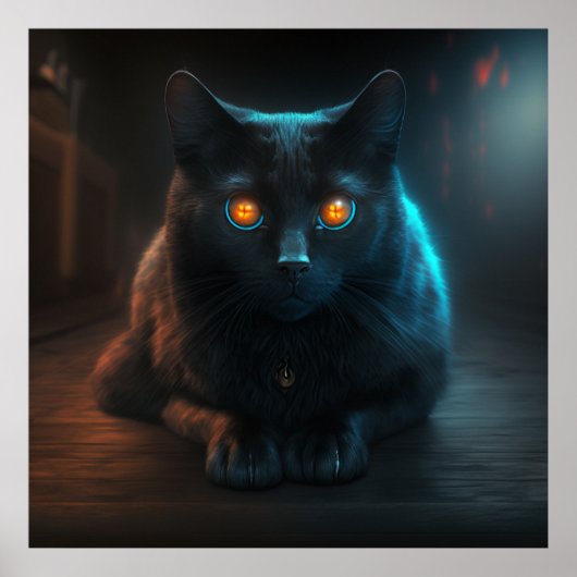 ポスターブラック猫 ポスター (正面)