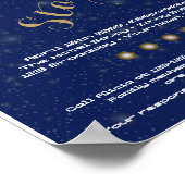 ポスタープリプロム，プリプロムのナイトスター，ブルー，スター ポスター (角)