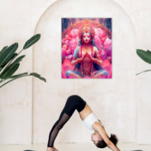 ポスタープリントまたはデジタルダウンロード女神ラクシュミ