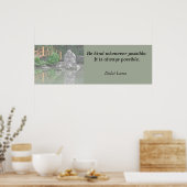 ポスタープリントダライラマ引用文 ポスター (キッチン)