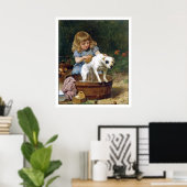 ポスタープリント与え:'s the Dog a Bath - ヴィンテージアート ポスター (ホームオフィス)
