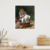 ポスタープリント与え:'s the Dog a Bath - ヴィンテージアート ポスター (キッチン)