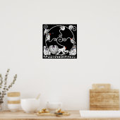 ポスタープリント: Jugendstil Plakat Affentheater ポスター (キッチン)