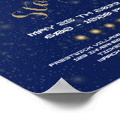 ポスタープロムシニアジュニア,ナイトスター,ブルー,スター ポスター (角)