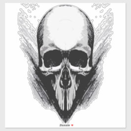 ポスターベクトルスカル シール