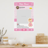 ポスターベビーシャワーインスタグラムカスタム自撮りフレーム ポスター (キッチン)