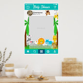 ポスターベビーシャワーインスタグラムカスタム自撮りフレーム ポスター (キッチン)