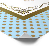 ポスターベビーシャワーボーイ、プリンスボーイ、ブルー、16x20 ポスター (角)