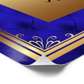 ポスターベビーシャワーボーイ，プリンス男の赤ちゃん，ブルー，20x20 ポスター (コーナー)