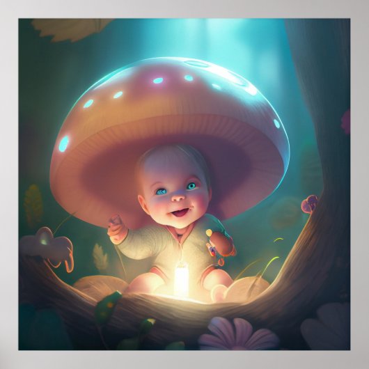 ポスターベビー笑顔 ポスター (正面)