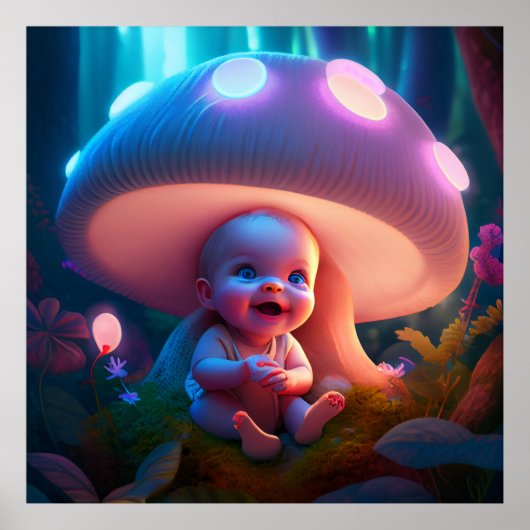 ポスターベビー笑顔 ポスター (正面)