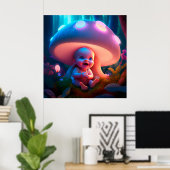 ポスターベビー笑顔 ポスター (ホームオフィス)