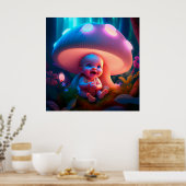 ポスターベビー笑顔 ポスター (キッチン)