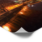 ポスターベルリンドイツSkyline Nacht Fernsehturm ポスター (角)