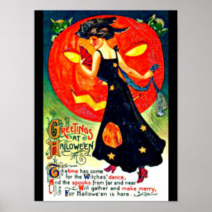 ポスターホリデーアート – ヴィンテージハロウィーン26 ポスター