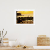 ポスターホワイト(24"x18")パダンビーチバリ ポスター (キッチン)