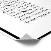 ポスターポスターポスタ独身のーグラフィック ポスター (角)