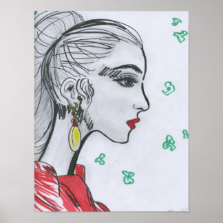 ポスターマガジンカバーイラストレーション ポスター