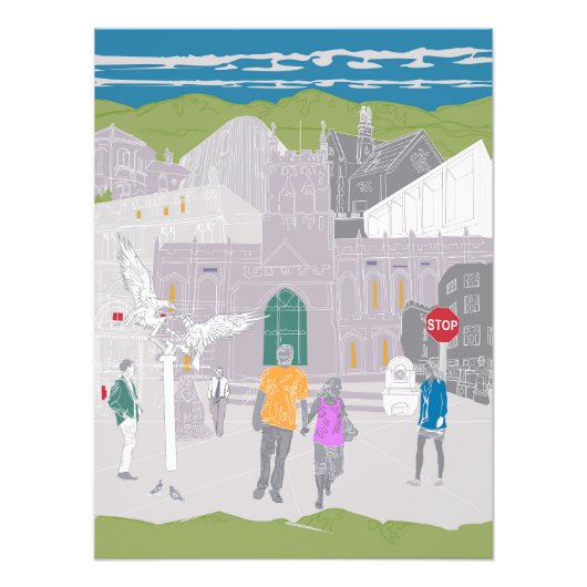 ポスターマルヴァーンアートワークイラストレーション フォトプリント            (正面)