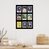 ポスターミシュランBibendumヴィンテージ、ポストカードVers 2 ポスター (キッチン)