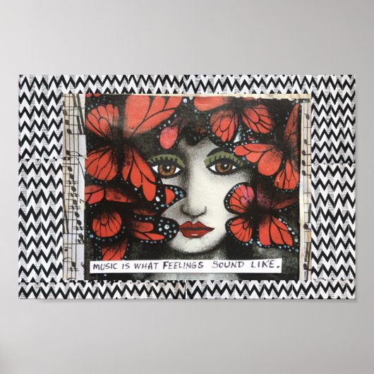 ポスターミュージックは感覚の音。 ポスター (正面)