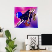 ポスターミュージック1 ポスター (ホームオフィス)