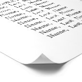 ポスターユーカリバラ10テーブル座席表 ポスター (角)