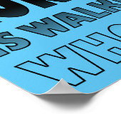 ポスターランニングサインが好きおもしろいじゃない ポスター (角)