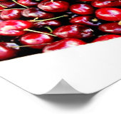 ポスターレッドさくらんぼ写真カリフォルニアアート ポスター (角)