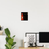 ポスターレッドカクテルメニューキャンバス印刷 ポスター (ホームオフィス)