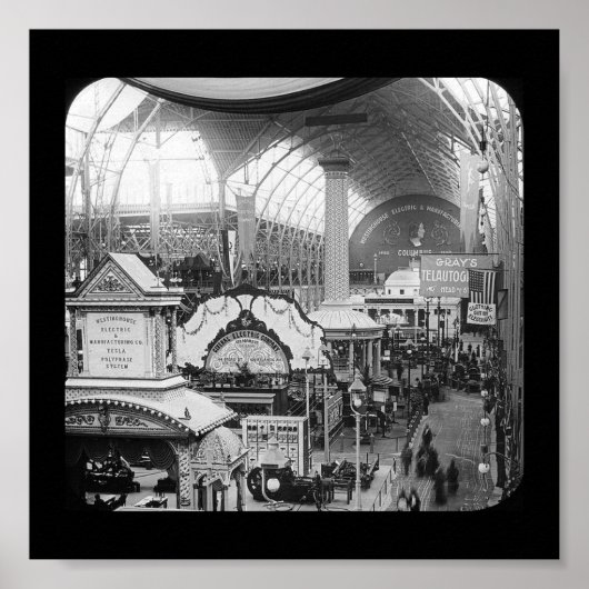 ポスターワールドフェア・エレクトリック建物1893 ポスター (正面)