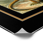 ポスターヴィンテージアーティストErnst Haeckel Lacertilia ポスター (角)