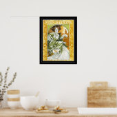 ポスターヴィンテージアートアルフォンスミュシャ ポスター (キッチン)