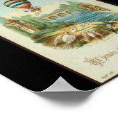 ポスターヴィンテージアート熱気球20 ポスター (角)