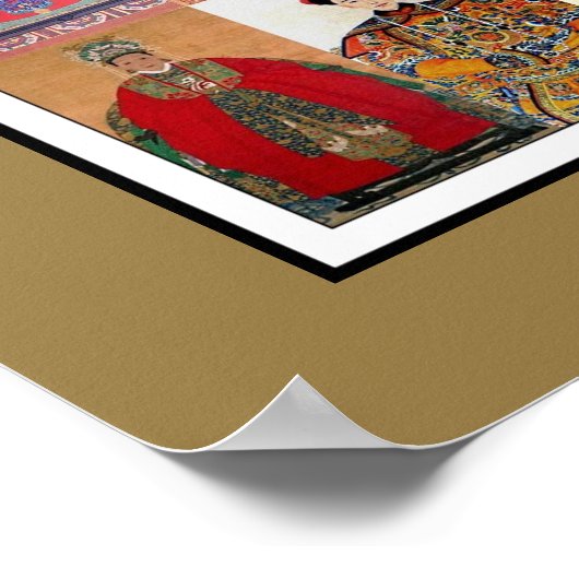 ポスターヴィンテージア中国のート貴族コラージュ ポスター (角)