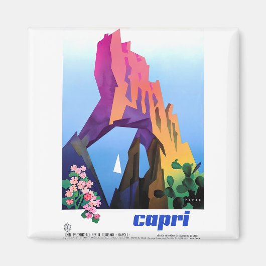 ポスターヴィンテージカプリ マグネット (正面)