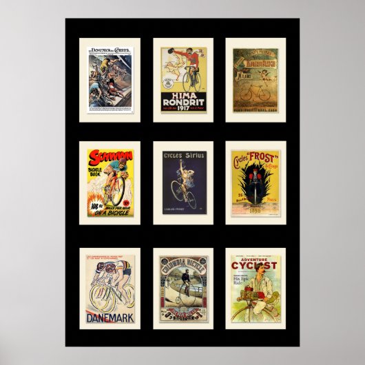 ポスターヴィンテージサイクリングはがき集3 ポスター (正面)