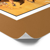 ポスターヴィンテージシアター2人バレエダンサー ポスター (角)