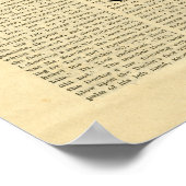 ポスターヴィンテージスカルハットムスタッシュ ポスター (角)