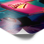 ポスターヴィンテージダイナーライト フォトプリント (角)