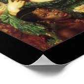 ポスターヴィンテージダンテガブリエルロセッティ ポスター (角)