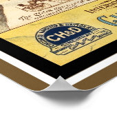 ポスターヴィンテージプルマントレインの食堂車 ポスター (角)