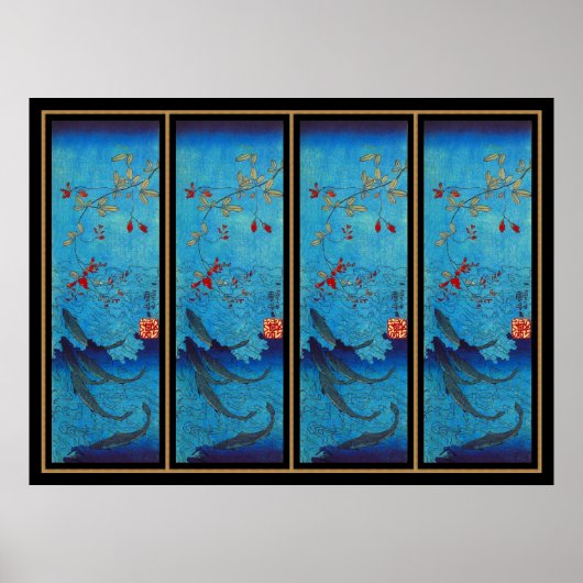 ポスターヴィンテージ国芳1797-1861歌川市 ポスター (正面)